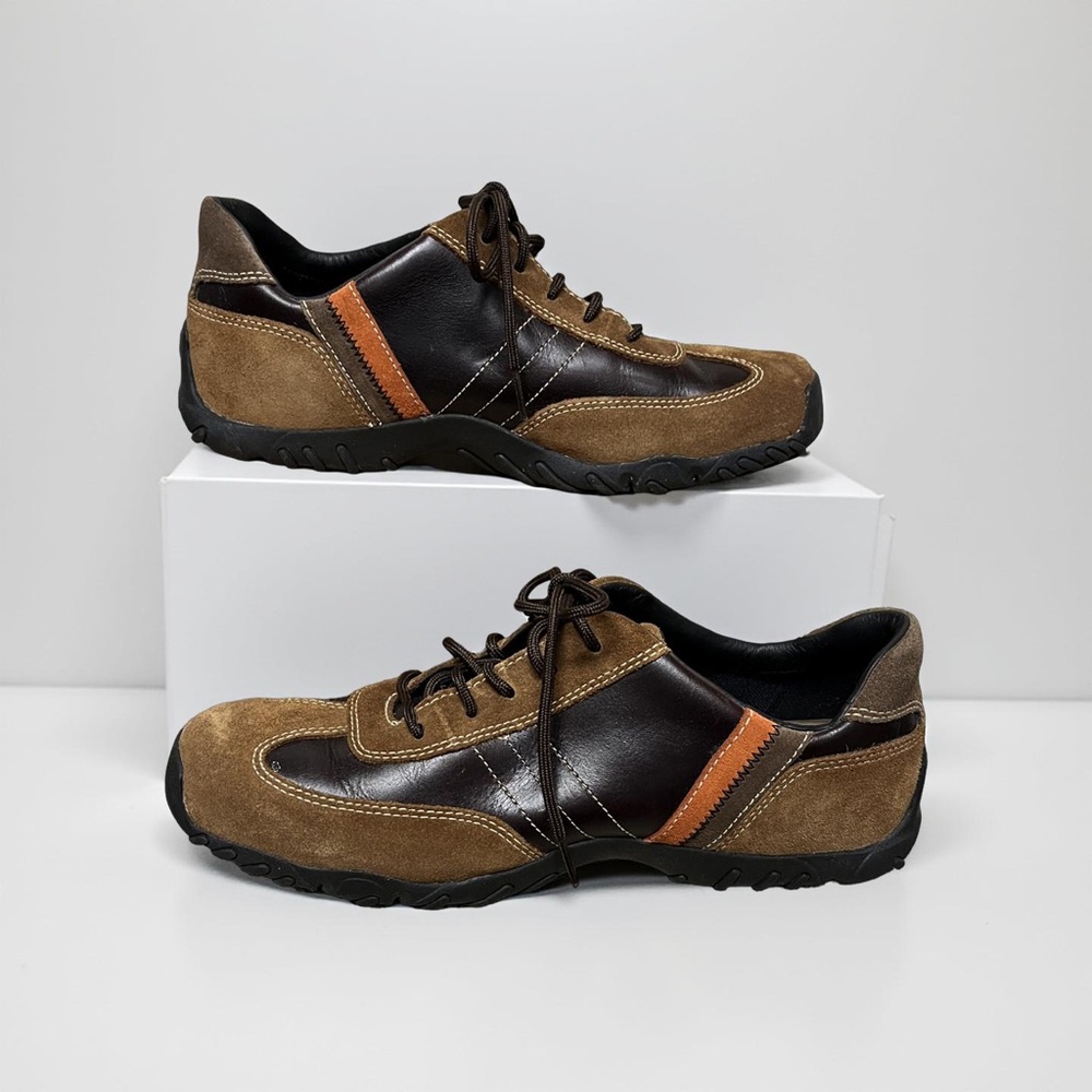 Timberland Mens GUC! W/box sz 9.5M, Stylish Brown & Black, Genuine leather